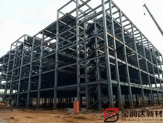 寶潤達新密工地桁架樓承板施工中